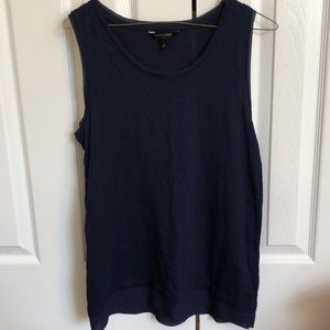 Navy sleeveless top